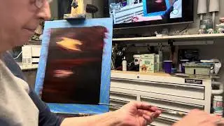 29- Today I’m painting in oils with a boarder. 