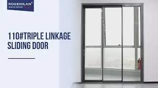 Narrow Aluminum Glass Triple Action Sliding Door Interior Glass Partition Slide Door#slidingdoor