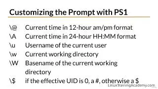 Linux Customizing the Shell Prompt