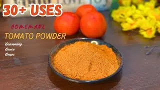 Easy Homemade Tomato Powder | 30 ways to use Dried Tomato powder in Various Dishes @Madhooskitchen