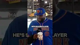 Can This NBA Fan Tell The Difference Between Soccer Players & Musicians? 🤣 #football #soccer #nba