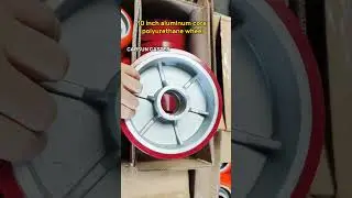 10 inch aluminum core polyurethane wheel 250x76mm PU wheel  #casters  #casterwheel #factory #puwheel