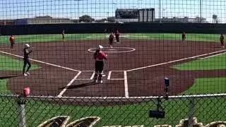 Pitching-Got Strike out looking on off speed pitch
