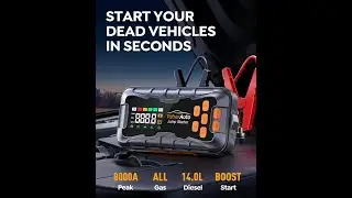 YaberAuto 16-in-1 Jump Starter Review: 8000A Car Battery Jumper