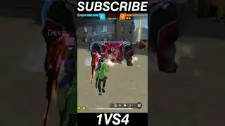 1VS4 Against Grandmaster Pro Players || Garena Free Fire || #shorts #shortvideo #freefire #viral