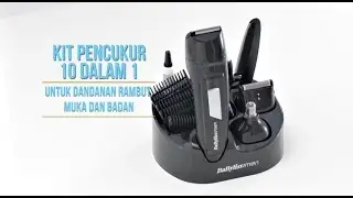 BaByliss Men 10 in 1 All Over Grooming Kit 7056U Demo (Malay Version)