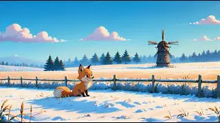 Morning Snow Calm Lofi — Peaceful Beats 🌤️