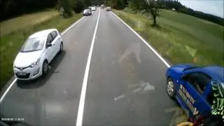 JSDH Slatiňany - Výjezd: Dopravní nehoda Skalka 30.6.2016