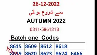 Aiou Workshop schedule Autumn 2022 | Bed workshop | Med workshop | MA MSC workshop dates 2023