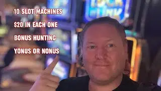 $20 Bonus Hunt Challenge &ndash; 10 Slot Machines at The M Casino Las Vegas