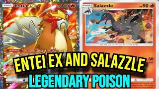 Entei EX and Salazzle Build! [Pokemon TCG Pokemon]