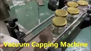 Vacuum capper for glass jar ,automatic glass bottle capping equipment for food sacuce jars container
