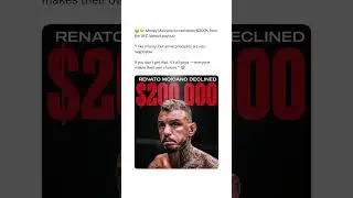Moicano TURNED DOWN $200K from UFC lawsuit 😳🤑