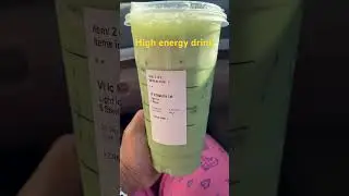 Starbucks High Energy Matcha Tea Latte #starbucks #stayenergized #shorts