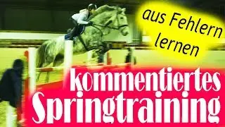 Kommentiertes Springtraining | Lumpi VERTR&Auml;UMT den OXER | MA Chevaux De Sport