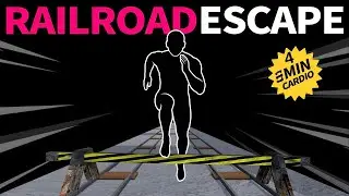 Immersive Interactive Warm-up l Railroad Escape Theme l Run Cardio Workout 