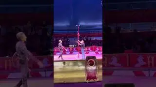 Circus unicycle performance