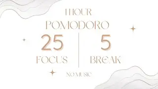 📚 1 Hour Pomodoro Study Session &ndash; 25/5 Focus Timer  | Study With Me for Deep Work & Study Motivation