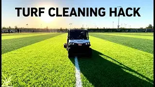 Toro Bullseye Turf Sweeper | Artificial Turf Sports Field Cleaning & Maintenance Tips