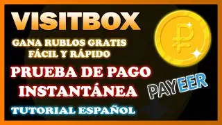 VisitBox | Gana Rublos Gratis y F&aacute;cil + Prueba de Pago | Tutorial Espa&ntilde;ol 2019