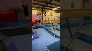 Maya&rsquo;s (Xcel Gold) beam routine at our States Showcase! #shorts #beam