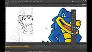 Creating the HostGator Mascot as a digital puppet - Time Lapse Part 2