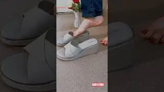 Tap ❤️ if wedges are better than heels 🔥😉 |New Wedges 😍 #sandals #new #viralvideo #heels #beauty