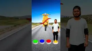 I Jump on button to Scooter, rickshaw, toto, bicycle #shorts