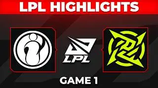 IG vs NIP Highlights Game 1 | LPL 2026 Playoffs | Invictus Gaming vs Ninjas in Pyjamas