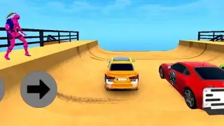 SUPER HERO MODE 3D-ANDROID Gameplay Mega ramp car racing #annridegaming #gaming 🏎️