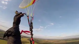 Primeiro voo da Flexus 2 com Piloto Marcelo em Lagoa Dourada.. estreia da asa zero bala.