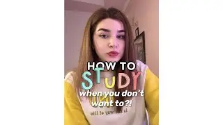How to Study when you don't want to! - 5 easy tips 📝