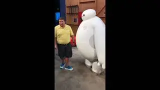 Meeting Baymax at Epcot Aug 21, 2019