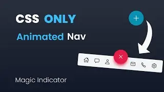 CSS Animated Bottom Navigation Bar | CSS Bottom Nav | #css