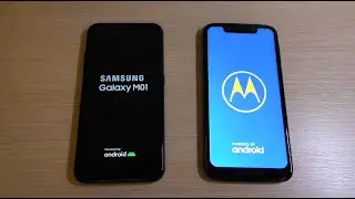 Samsung Galaxy M01 vs Motorola G7 Play Bootanimation