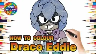 How to Colour Draco Eddie | Easy Coloring 