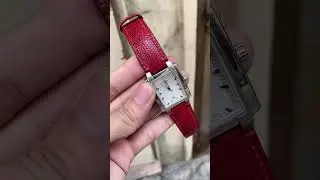 Red Lizard Leather Watch Strap for Tissot