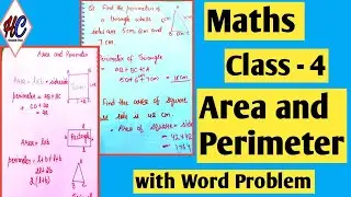 Area and Perimeter for class 4 with solutions || Maths for class 4