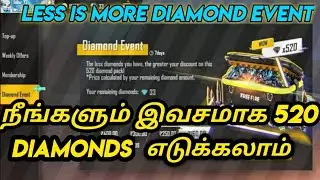 Free Fire  Less Diamond More Discount Event on Tamil | Free 520 Diamonds |negativegamer
