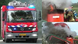 Flinke brand in beregeningsinstallatie in Oudesluis - Brandweer komt met spoed ter plaatse