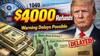 $4000 Refunds Released BUT Many Could be DELAYED - Here's Why