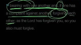 Verse by Verse: Colossians 3:13