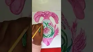 Aalekhan drawing with simple coloring technique