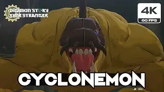 Digimon Story: Time Stranger - Cyclonemon Boss Fight (4K 60 FPS PC)