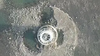 Whiteford lighthouse on the North Gower peninsula DJI mini 3 pro