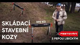 FESTOVÁNÍ S PEPOU LIBICKÝM – Stavba – Skládací stavební koza – podpěra – nosnost 590 kg