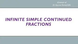 Infinite Simple Continued Fractions