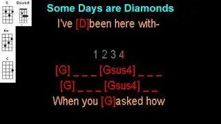 Some Days are Diamonds by John Denver Ukulele Play Along.