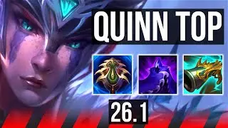 QUINN vs GANGPLANK (TOP) | Fleet Footwork, 50K damage | EUW Challenger | 26.1