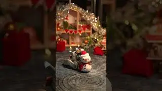 Tiny Tech Tidings: Mini Toy Robot's Merry Christmas #robot #robotics #shorts